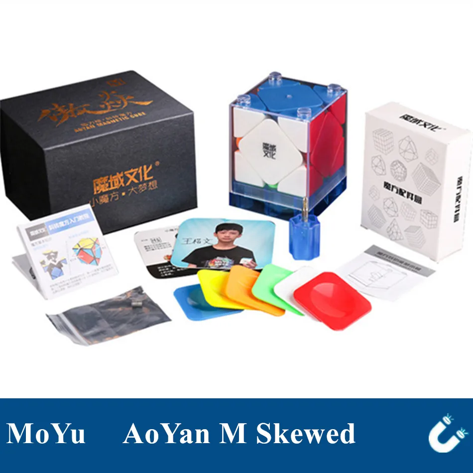 MoYu AoYan M скошенный Магнитный магический куб скоростной Обучающие головоломки
