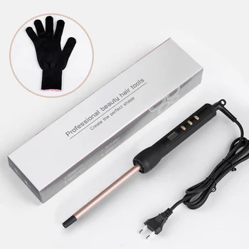 9mm LCD Curling Iron Ceramic Curling Wand Thin Ceramic Curling Wand Roller Beauty Salon Hair Curler Styling Tools 1