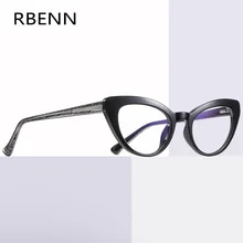RBENN, новые модные очки для чтения «кошачий глаз», женские, высокое качество, синий светильник, блокирующие очки для дальнозоркости+ 0,5 0,75 1,25 1,75