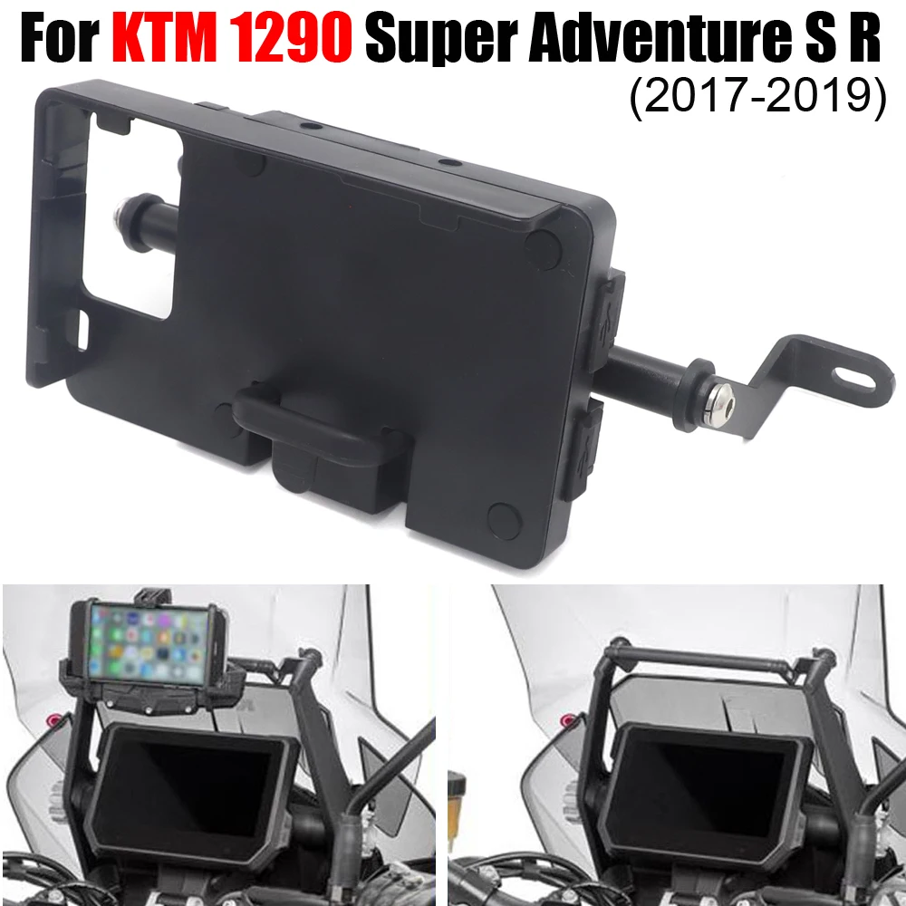 

For KTM 1290 SUPER ADVENTURE S R 2017 2018 GPS/SMART PHONE Navigation bracket
