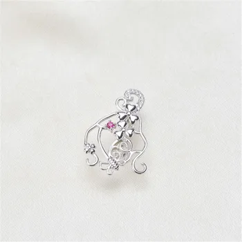 

Retro Style Metal 925 Sterling Silver Plating Karat Gold Tone Bail Connector Pearl Bead Caps Diy Pearl Jewelry Accessories