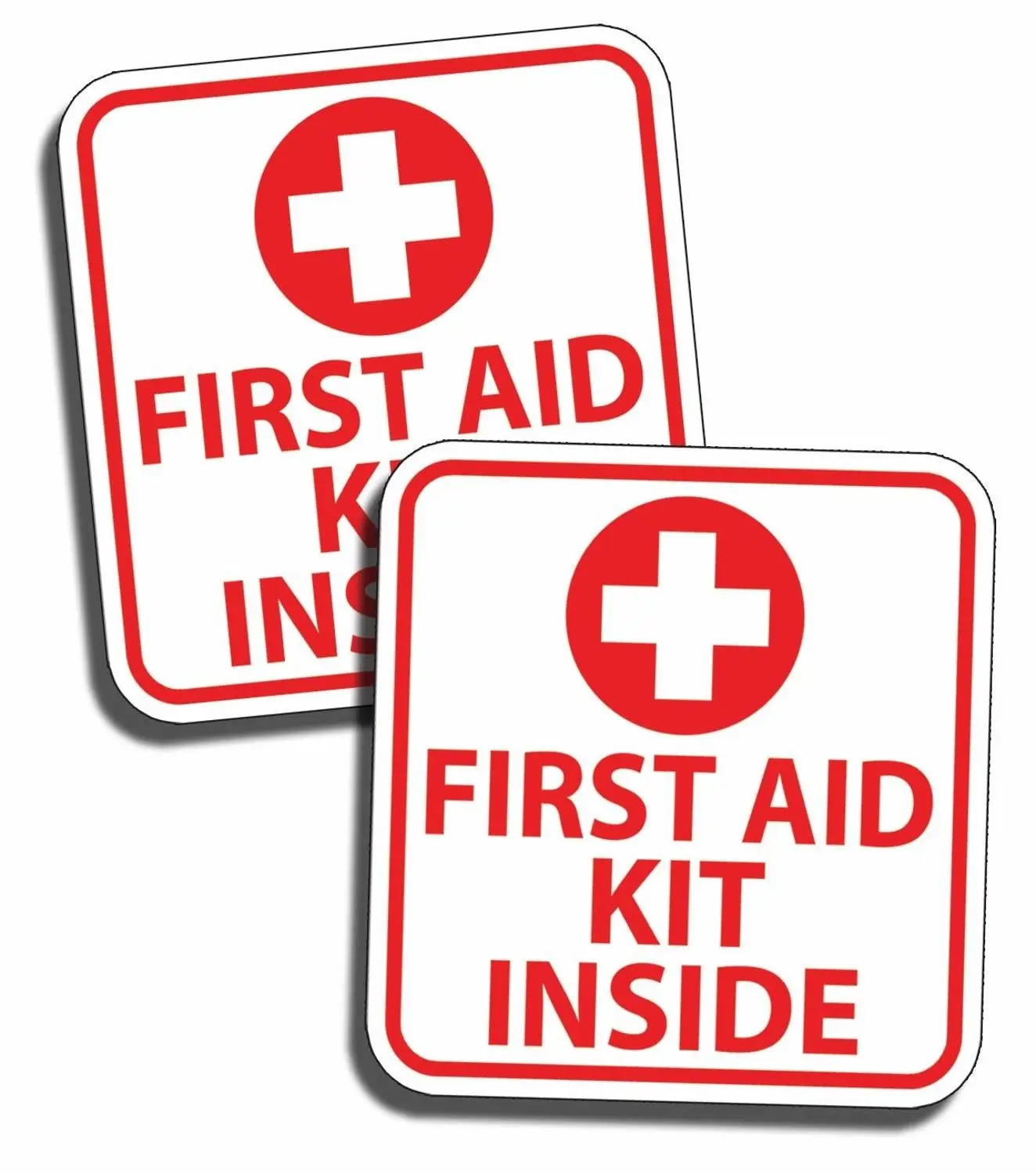 

Motorcycle First Aid Kit Inside Sticker Decal Self-adhesive Vinyl Rescue Emergency DIY