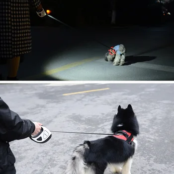 

Leash for dogs 3M/5M Advanced Durable Dog Leash Automatic Retractable Dog Leash Led Light Large Dog Stretch Walking Rope