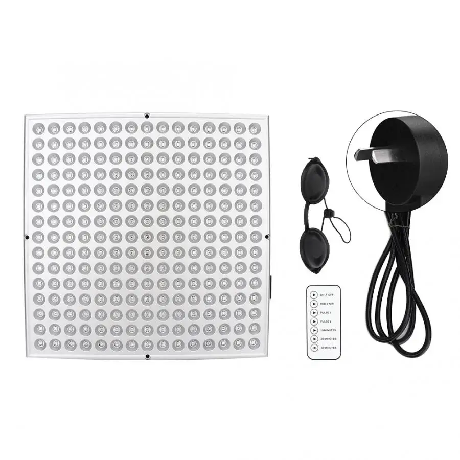 Led Facial Mask 45W LED Infrared Red Light Therapy Skin Rejuvenation Wrinkle Removal Light Panel Therapy Lamp Skin Tag Removal - Цвет: AU Plug