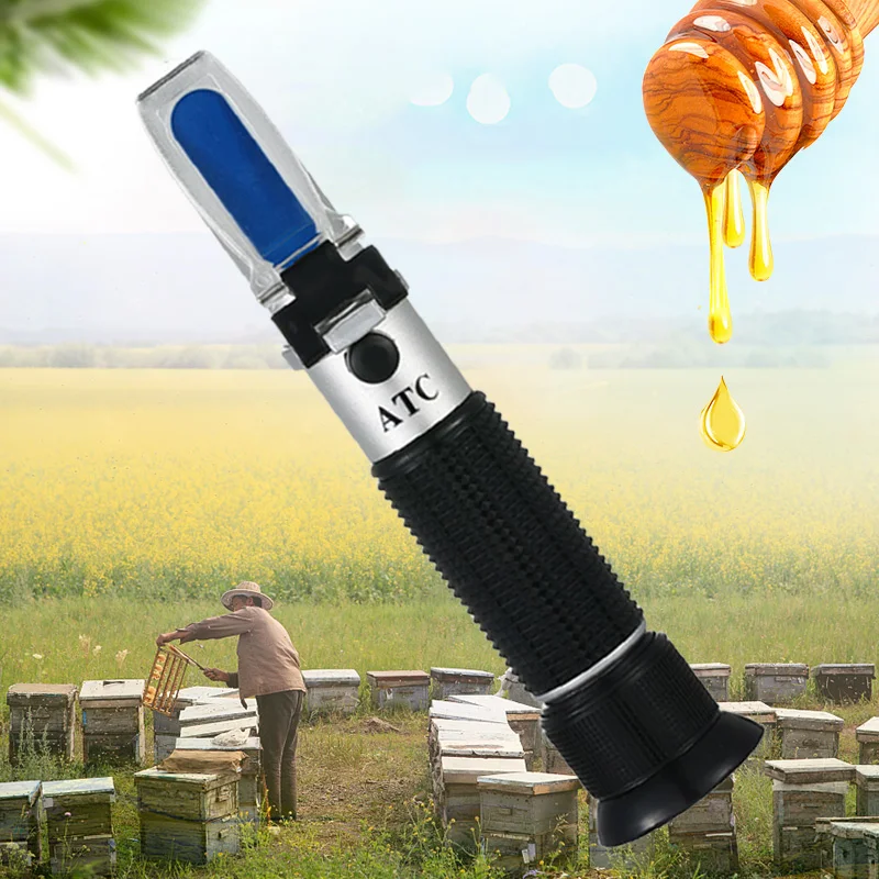 

Refractometer Honey Tester 58-90% Brix 38-43°Baume 12-27% water For Beekeeper Honey Refractometer Beekeeping Tool Free Shipping