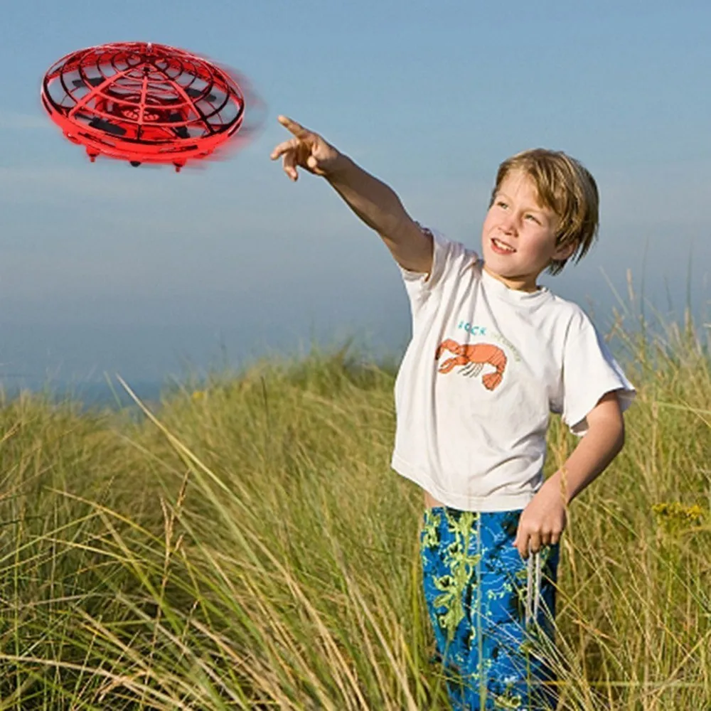 Мини Радиоуправляемый Дрон 2,4G 4CH Квадрокоптер Gyro Fly Ball умный пульт дистанционного управления Небьющийся Карманный самолет игрушки