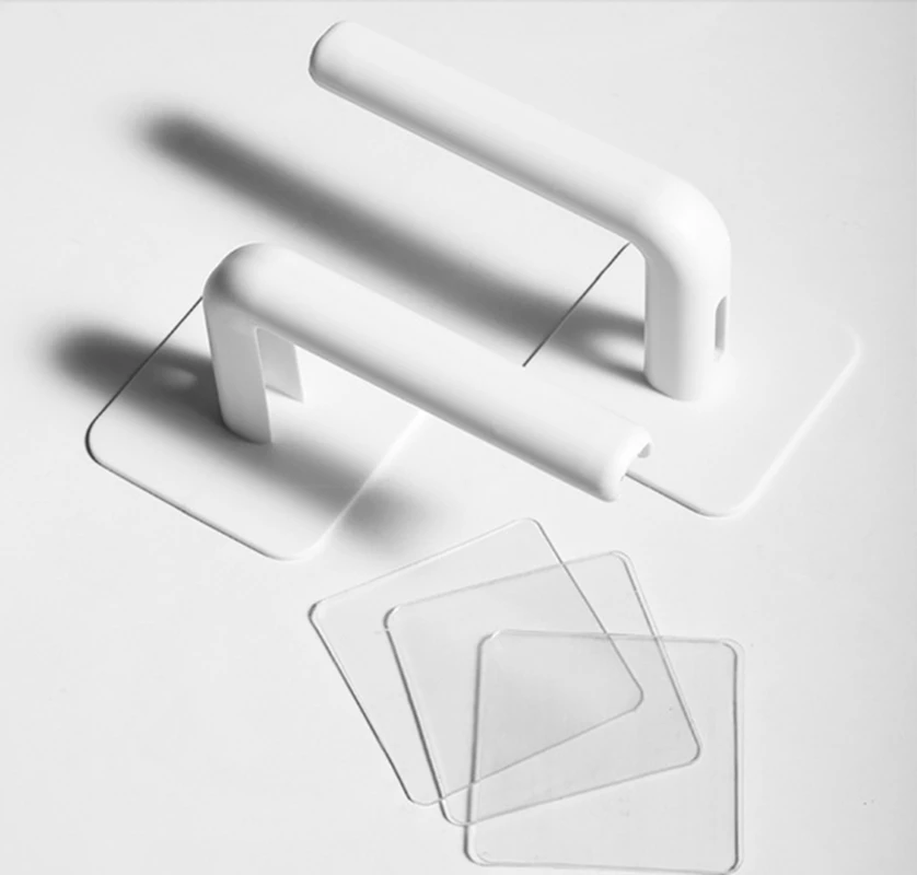1 Pcs L-Shape Punch-Free Hook Wall Mounted Cloth Hanger for Coats Hats Towels Clothes Kitchen Rack Roll Bathroom Holder
