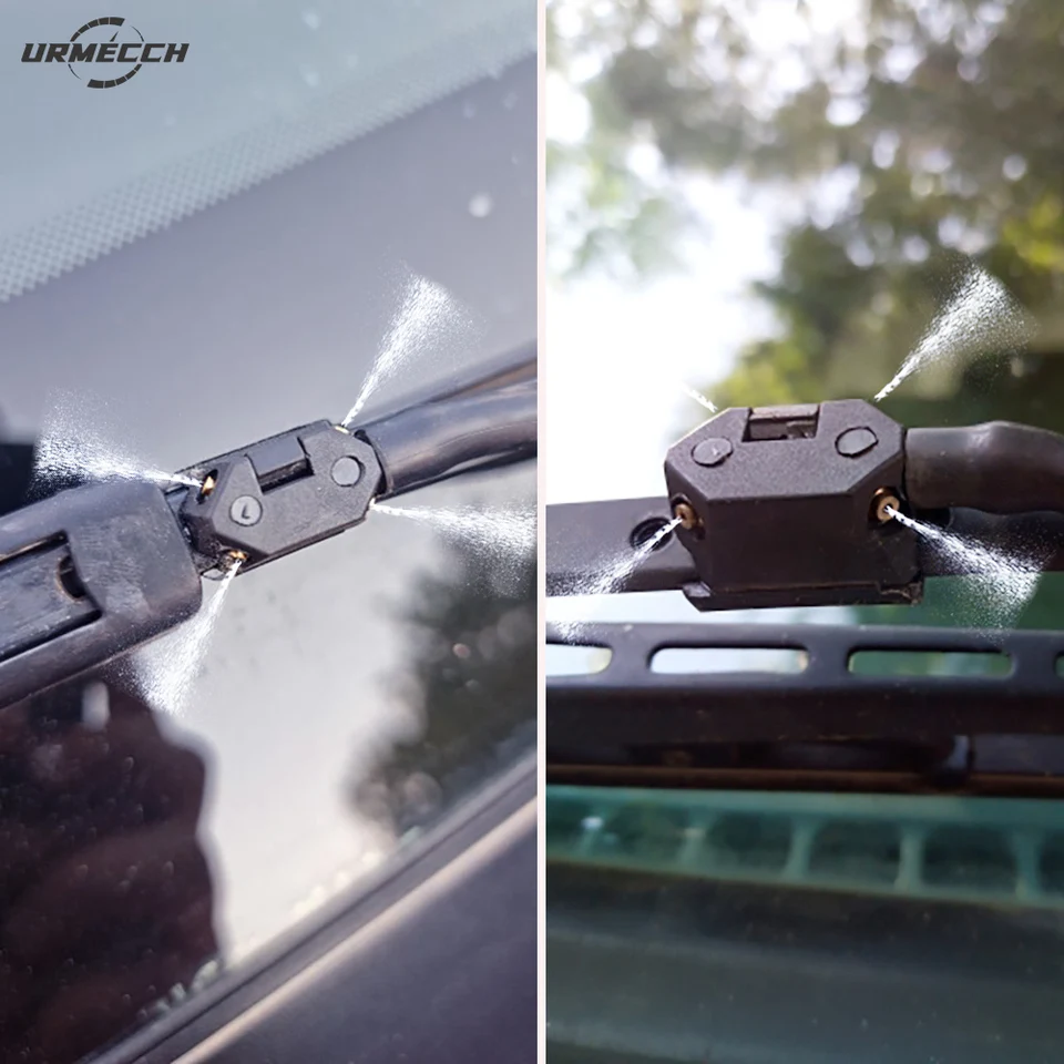 JNNJ 2 Pezzi Ugelli Lavavetri Anteriori, Getti Lavavetri Parabrezza Spruzzatore, Plastica Ugello Tergicristallo Ugello Spruzzatore Autos, Universale Autos Finestra Anteriore Rondella Ugelli