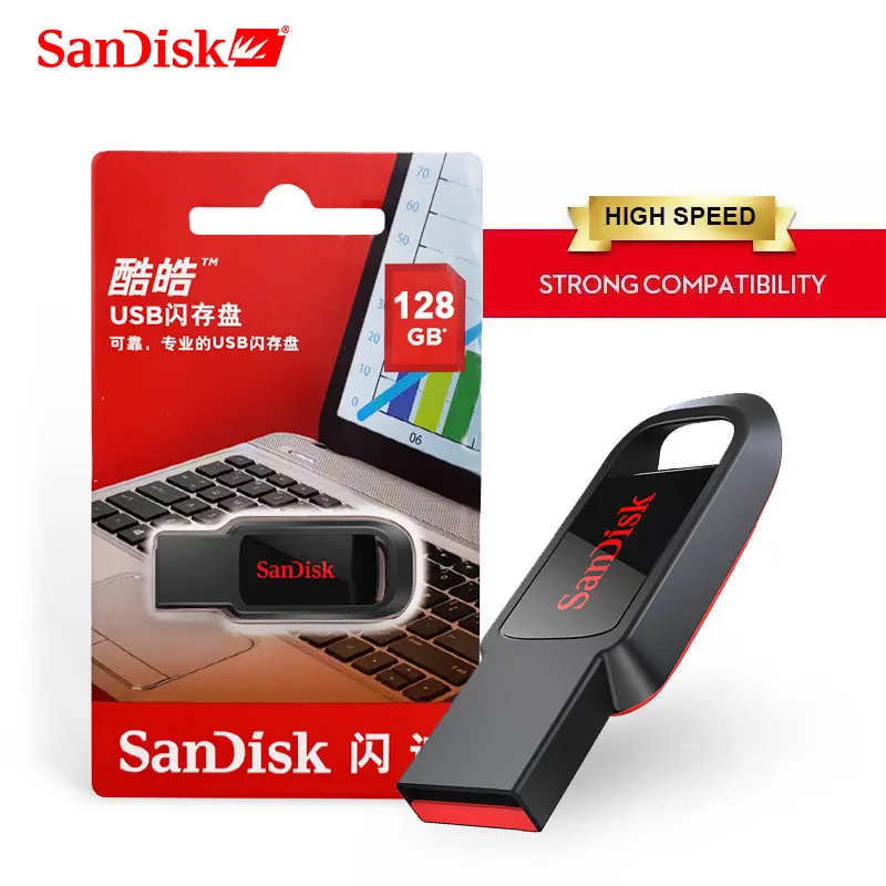 SanDisk CZ61 USB флеш-накопитель 128 ГБ/64 Гб/32 ГБ/16 ГБ флеш-накопитель Флешка флеш-диск USB 2,0 карта памяти usb диск USB флеш-накопитель