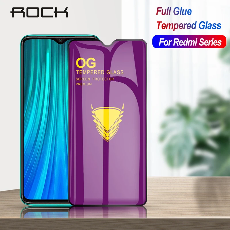 Защитная пленка Rock закаленное стекло для Xiaomi Redmi Note 7 8 Pro 8T K20 8A 7A|Защитные стёкла и