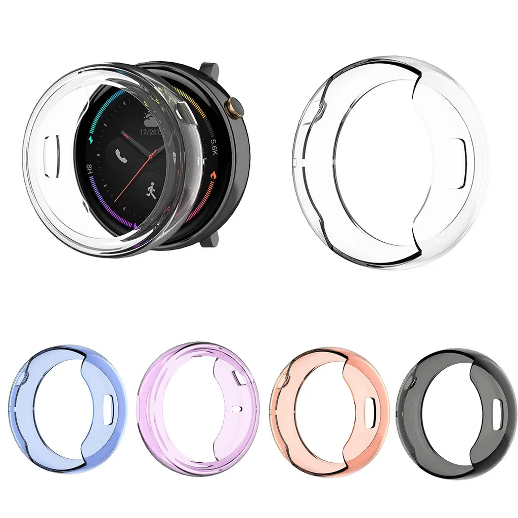 

Smart watch Cover Protector Soft Ultra-Slim TPU Protect Case Compatible for Amazfi2 A1807 Smart Watch Cover Frame Protective FW3