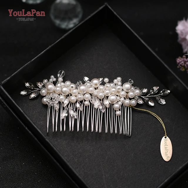 TOPQUEEN HP77 Wedding Tiara Bridal Combs Rhinestone Wedding Headwear Wedding Hair Accessories Bridal Headdress Wedding Hair Comb HP13