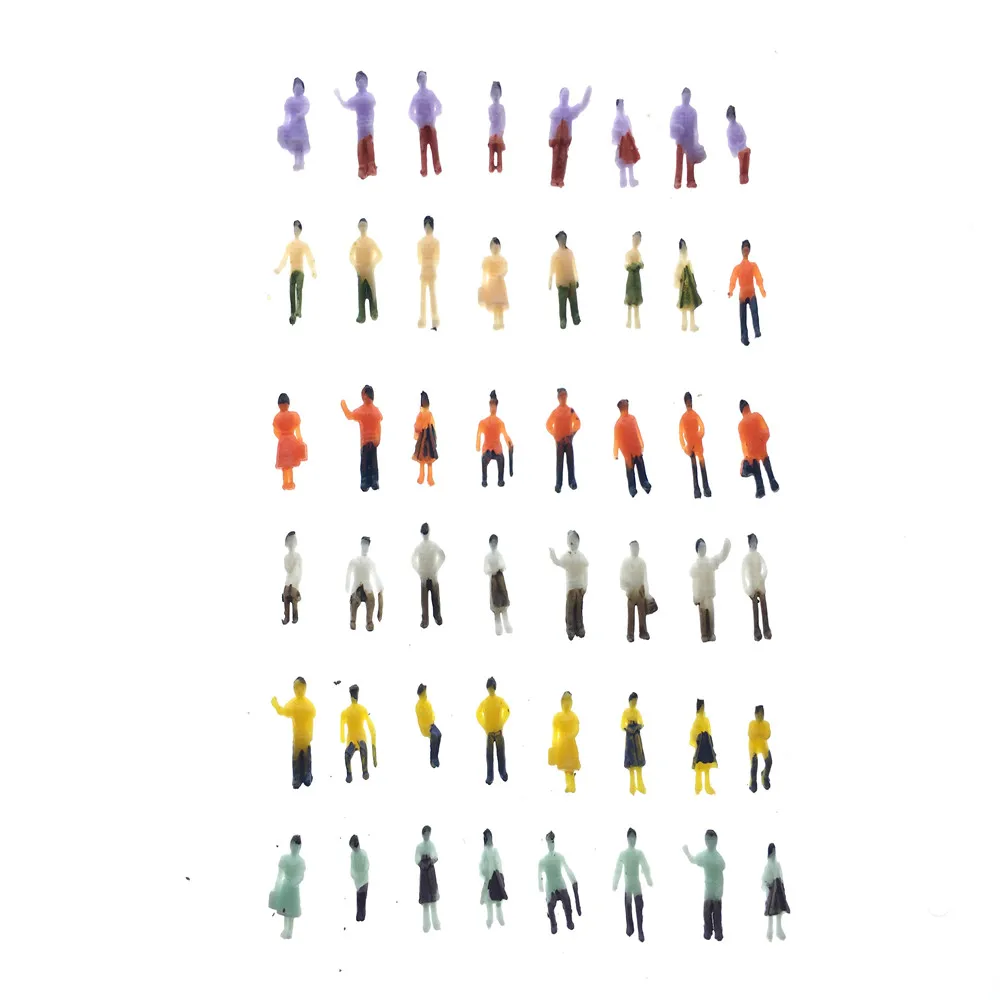 100pcs 1/150 Scale Building Model People Figures Painted Toys For Diorama Miniature Architecture Model Making 200pcs Mannequin