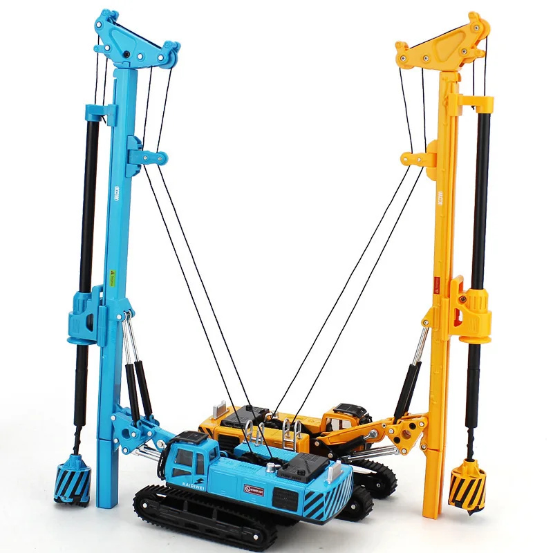 1/64 KDW Diecast XR220 rotary drilling Construction Equipment crane style BLUE 