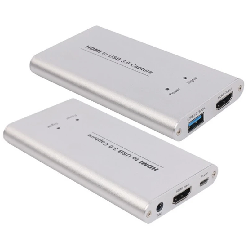 FULL-USB3.0 HDMI 1080P коробка для видеозахвата 5 портов захват HDMI к USB карта для видеозахвата ключ для игры потоковая прямая трансляция Broadca