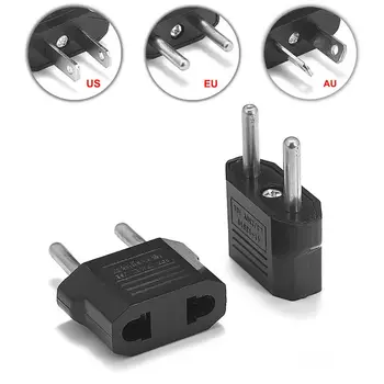 

500pcs US EU Plug Adapter EU to US Travel Power Adapter Electrical Plug Converter Socket American European Outlet Converter FS