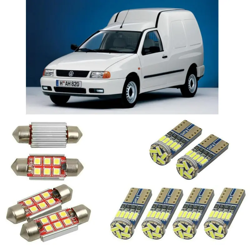 Внутренний светодиодный автомобильный светильник s для Volkswagen caddy 2 estate 9k9b автомобильные аксессуары номерной знак светильник 8 шт