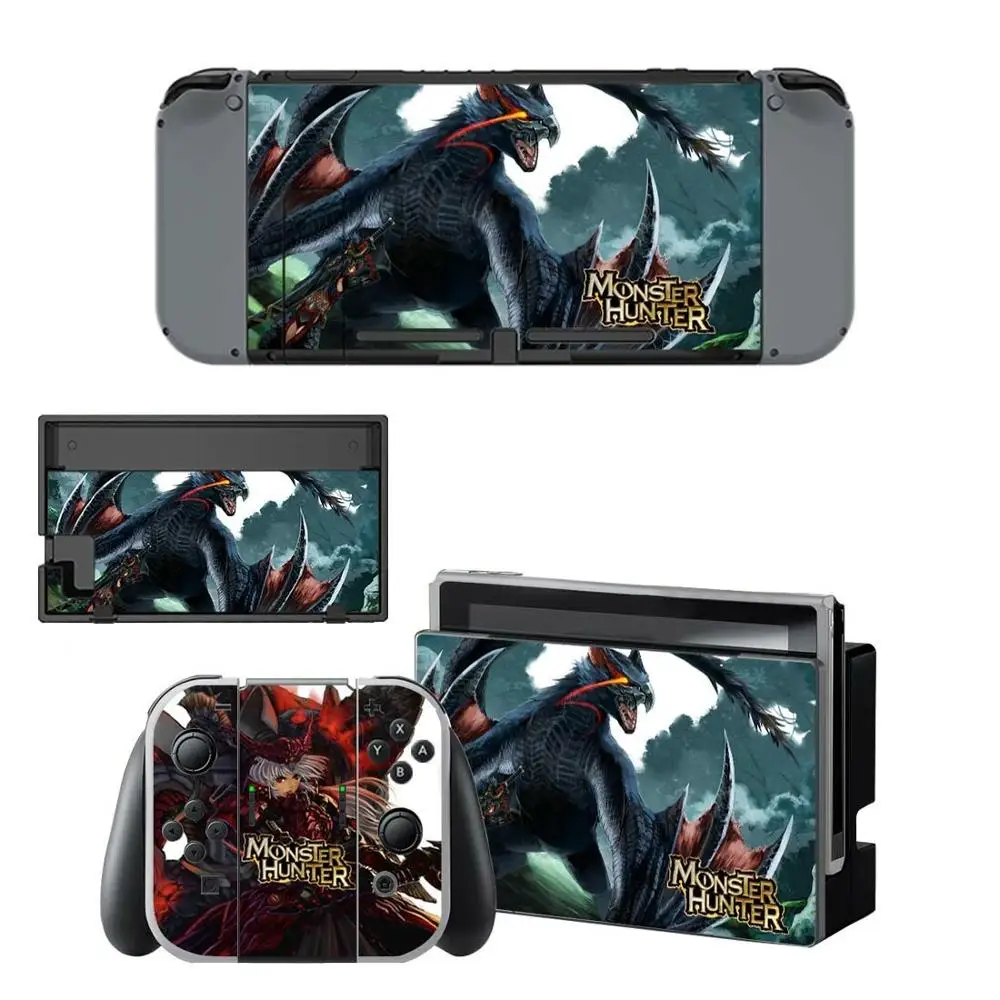 Наклейки для nintendo switch с кожицей Monster Hunter kingd Switch для консоли nintendo Switch Joy-con, наклейки для док-станции - Цвет: YSNS0470