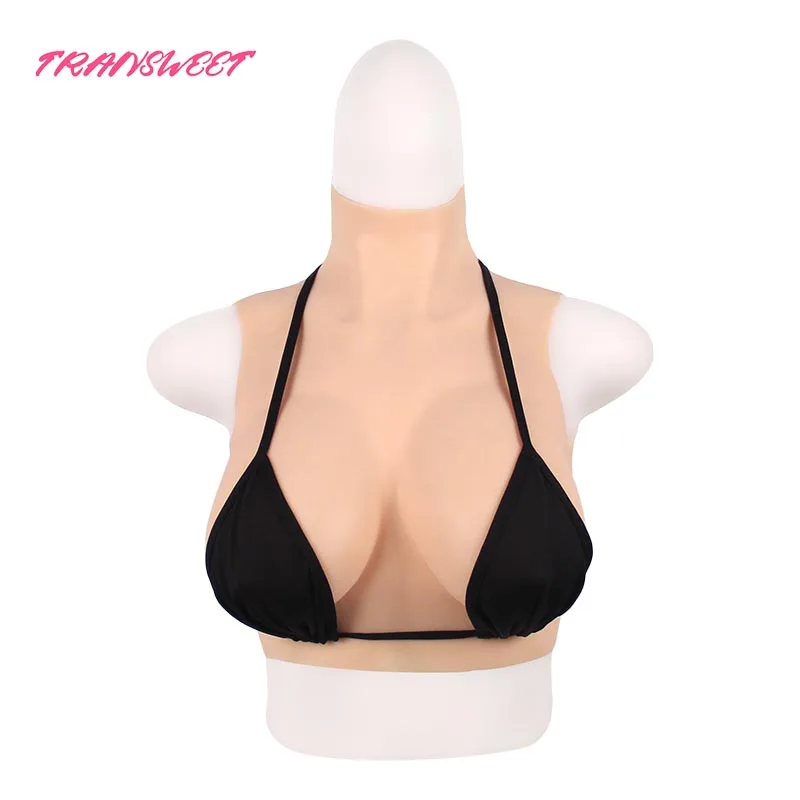 

TRANSWEET High Quality C Cup Silicone breast form for crossdresser Crossdressing Realistic boob Breast Enhancer Drag Queen
