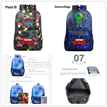 

NEW Brawling Stars Leon Waterproof Backpack Travel Pack Sport Bag Pack Outdoor Hiking Student Adult Children Backpack For Male