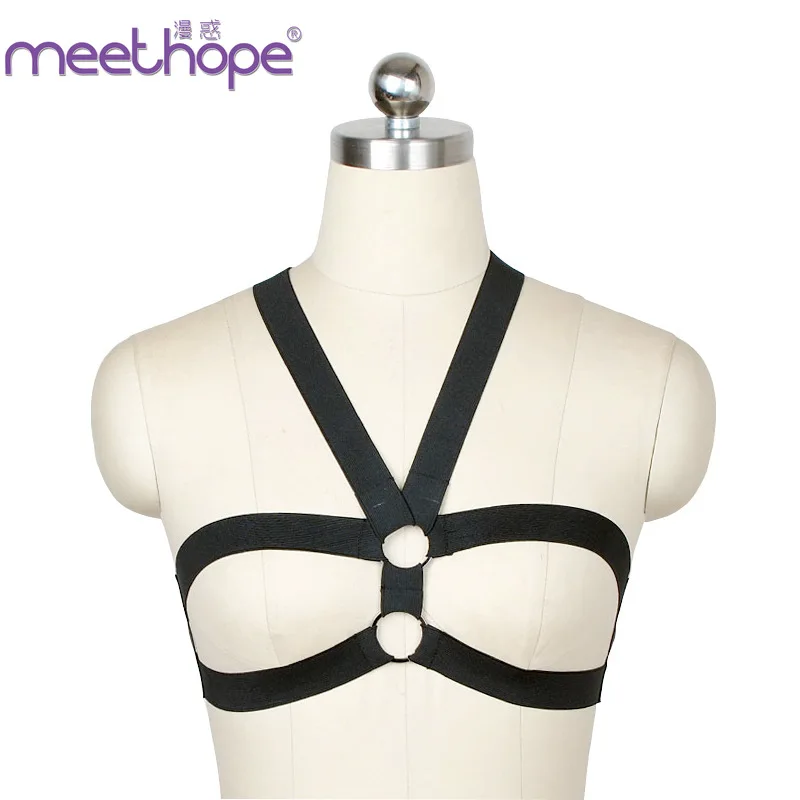 

Women for Sexy Lingerie Perspective Binding Bandage Hollow Out Bra Open Chest Sexy Christmas Clothes Women Porno Temptation