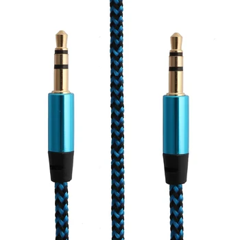 

3.5mm Jack Audio Cable New Nylon Plug Extension Kabel Line Cord Car AUX Cable Headphone Cables For Phone MP3 Car Headset Speaker