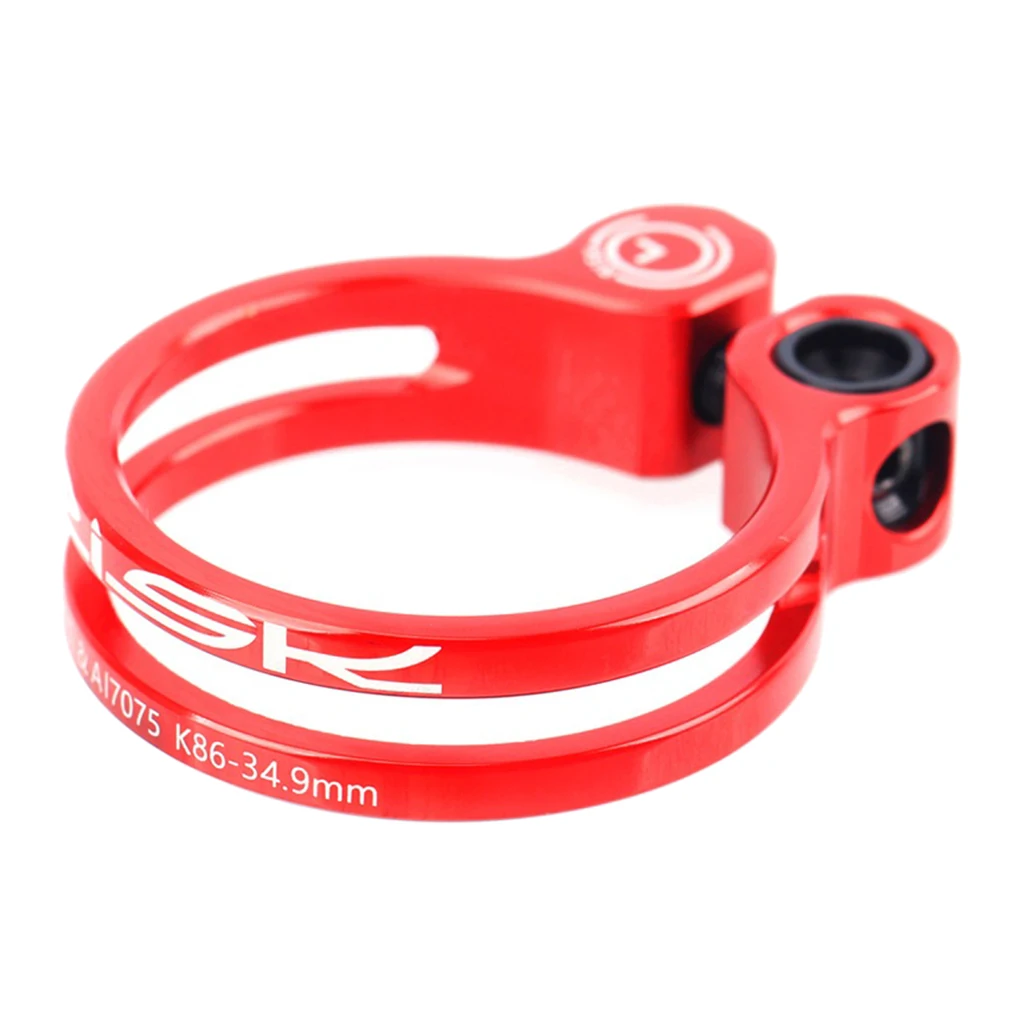 Red 34.9mm Зажим для велосипедного сиденья Сверхлегкий зажим для велосипедного сиденья - Цвет: Red 34.9mm