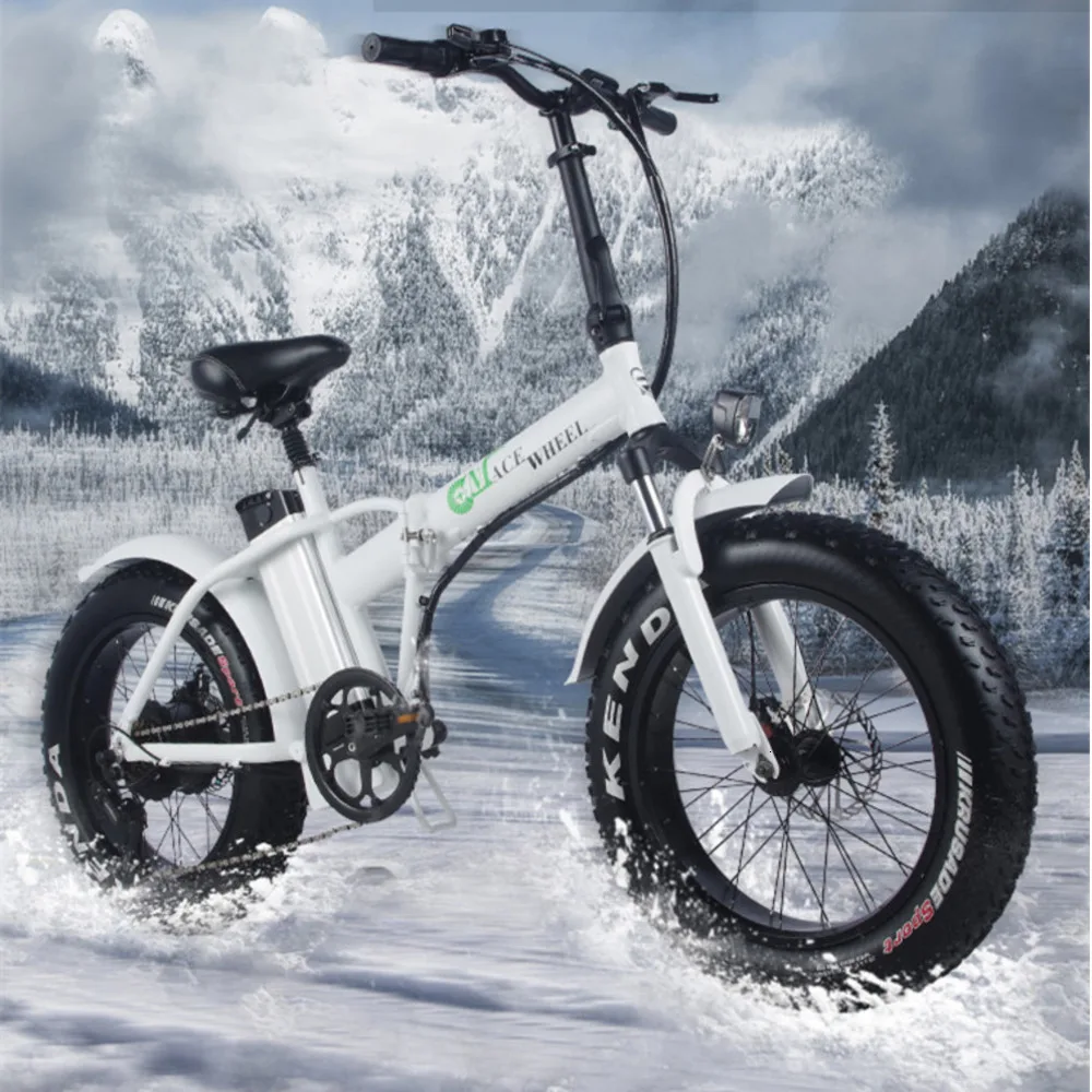 Wheeeleur CMACE сток Fat Tire 2 колеса 500 Вт Электрический велосипед складывающийся