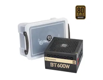 

Thermaltake 600W BT 600W Desktop Computer Mainframe Chassis Power Supply (80PLUS Bronze / Full Module / Silent Fan)