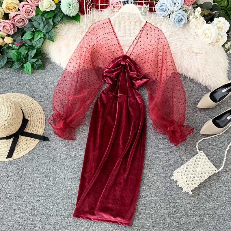 midi evening gown