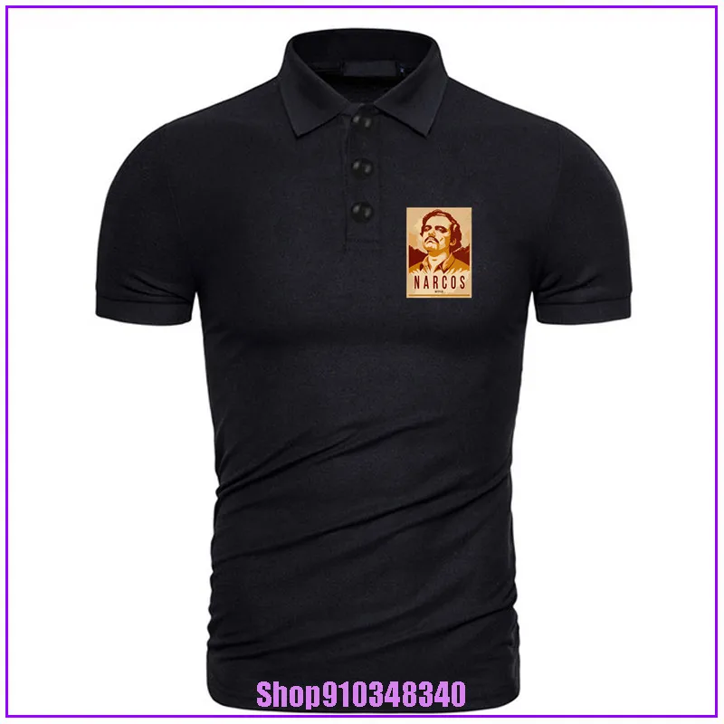Футболка мужская с принтом Пабло стильная тенниска поли Повседневная Уличная