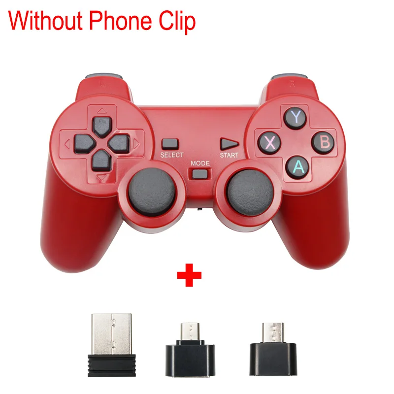 Wireless Gamepad For Android Phone/PC/PS3/TV Box Joystick 2.4G USB Joypad PC Game Controller For Xiaomi Smart Phone 