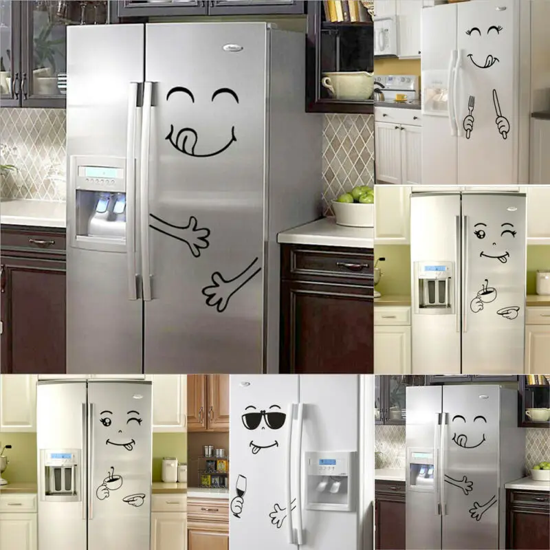 Модные креативные Горячие продажи DIY милые счастливые вкусные лица настенные