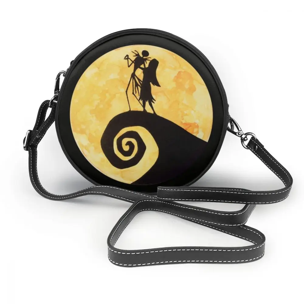 Jack Skellington сумка через плечо Jack Skellington кожаная сумка многофункциональная Высококачественная женская сумка круглый кошелек - Цвет: My Dearest Fri