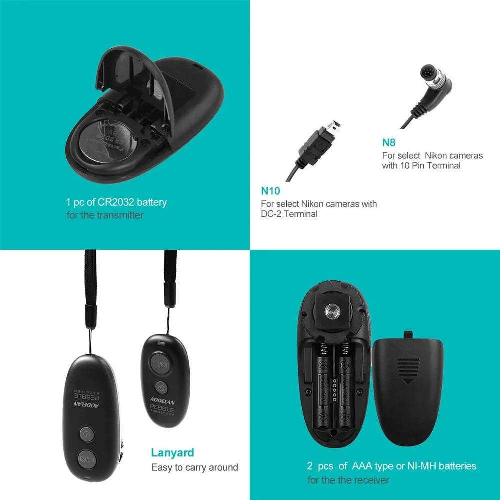 Liberação do Obturador de Controle Aodelan para Nikon Mc-dc2 e Mc-30a Remoto Câmera D5600 D850 z6 D810 P1000 Substitui Nikon z7 D800 D750 - Image 5