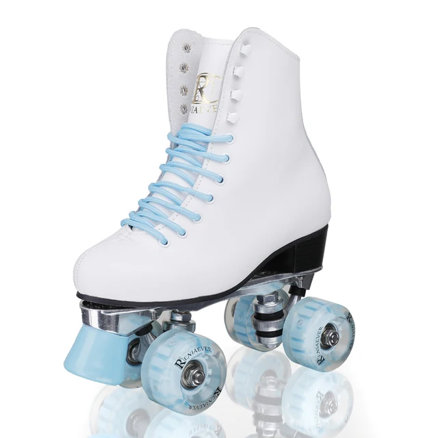 Pedagogie Verplicht gevaarlijk Vrouwen Klassieke Retro 4 Wielen Quad Rolschaatsen Light Up Led Witte Boot  - AliExpress sport & Entertainment