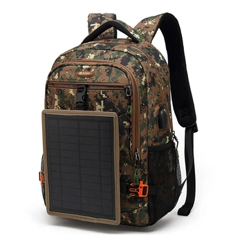 

POSO 2019 New Outdoor Travel Backpack Solar Panel +USB Charging Waterproof Notebook Backpack 15.6 inch Men Laptop Computer Bag