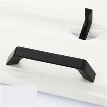

Black Door Handles Wardrobe Drawer Pull Kitchen Cabinet Handles for Furniture Handles Hardware Accessories