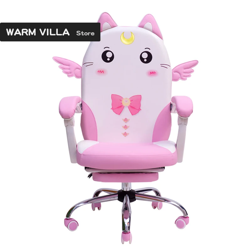 

European Pink Colour Lovely Main Sowing Household Dormitory Modern Concise Student Direct Seeding Game Chair