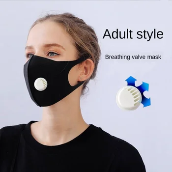 

Unisex Dust Mouth Face Mask White Protective Valve Masks Smoke and Pollution Control Adjustable Cleanable Breathable Face Shield