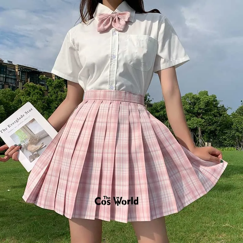 る*ぽ様 チェックスカート(スクールスカート)　夏用 チェック柄スクールスカート女子高生制服スカートセーラー服学生