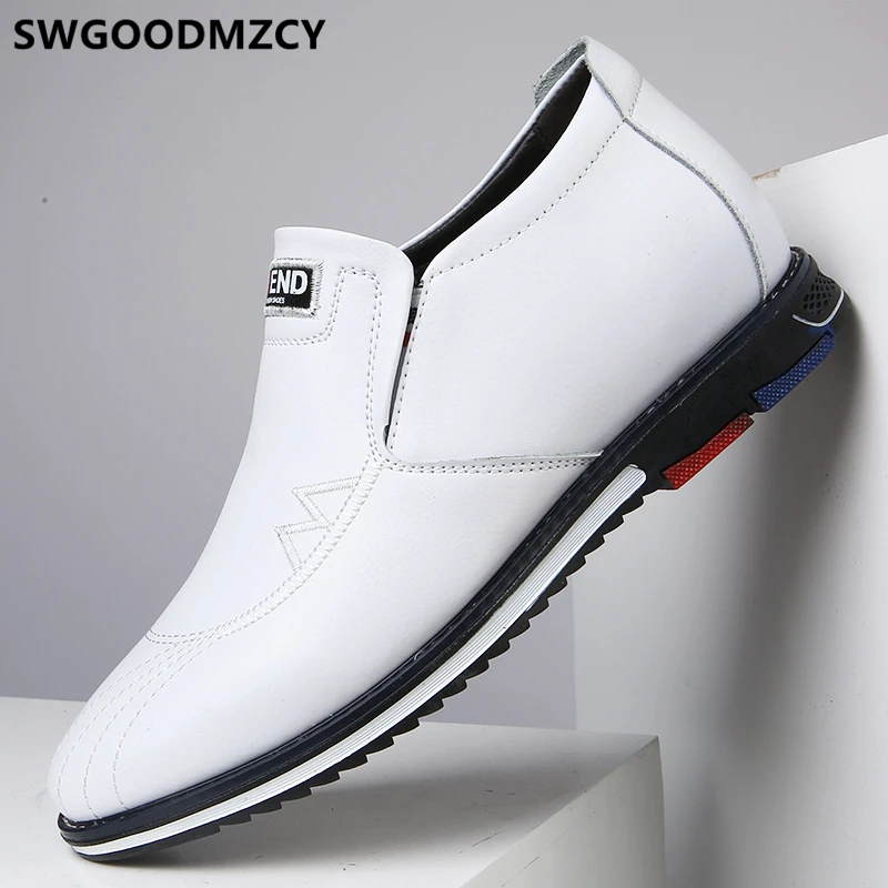 Elevator Shoes For Men Loafers Man Leather Genuine Fashion Luxury Brand Sapato Social Masculino Mocasines | Обувь