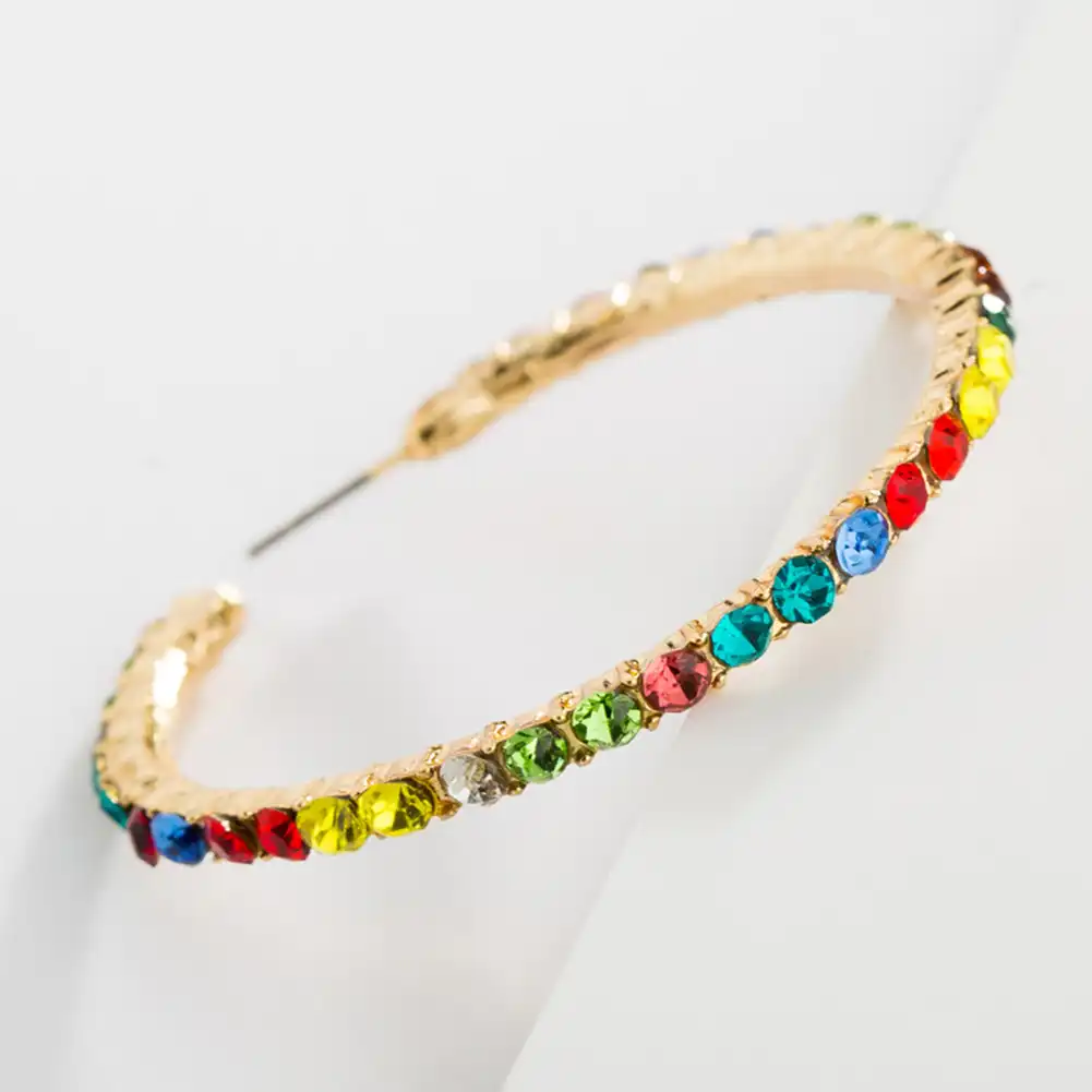 Модные женские Серьги Подвески Серьги-кольца ювелирные изделия женские круглые стразы Allo