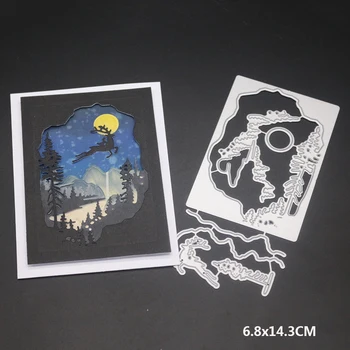 

Cute Deer Christmas Dies Scrapbooking New Arrival Metal Cutting Dies New 2019 Alina Craft Store Dies Cut Alinacraft Nested Dies