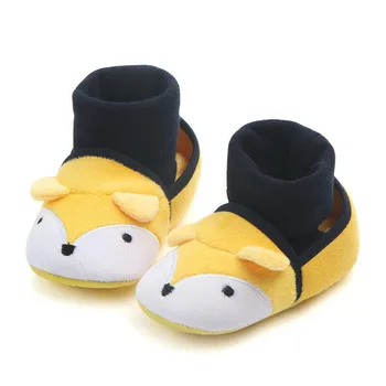 

Newborn kids Baby Girl Cartoon Lovely Anti-Slip Warm Autumn Winter Slipper Socks Shoes Indoor Soft Sole Crib Shoes 0-12 Months