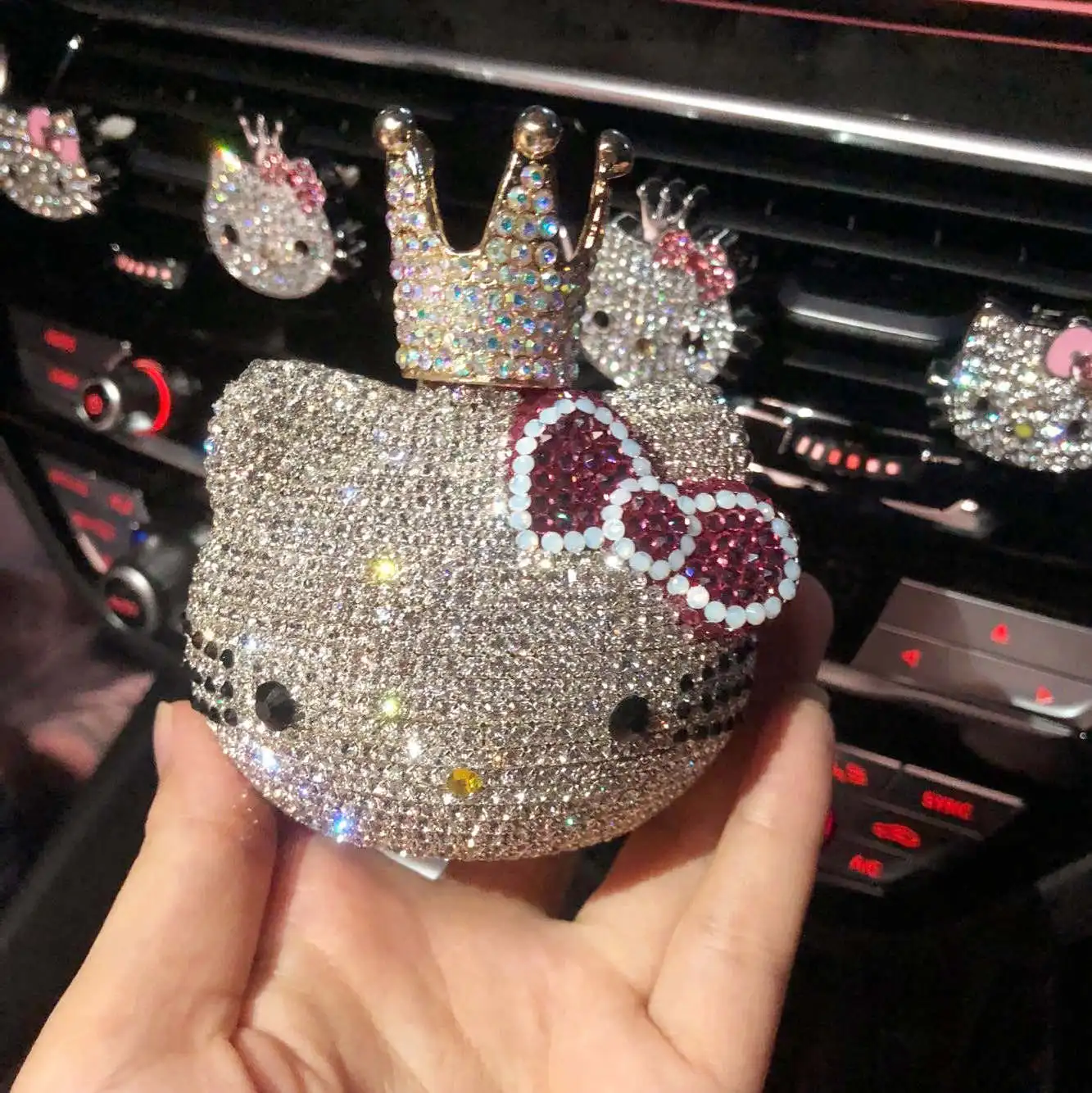 Автомобильные парфюмерные аксессуары, Тип сиденья, эксклюзивный запах, долговечный светильник, ароматизатор, автомобильные аксессуары, автомобильная установка, алмаз - Название цвета: Золотой