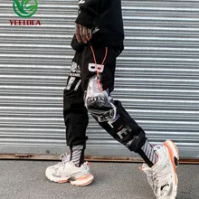 Autumn Winter Street Dance Overalls Male Europe The United States Pants Pants Loose Head Printing Function Leisure Pants