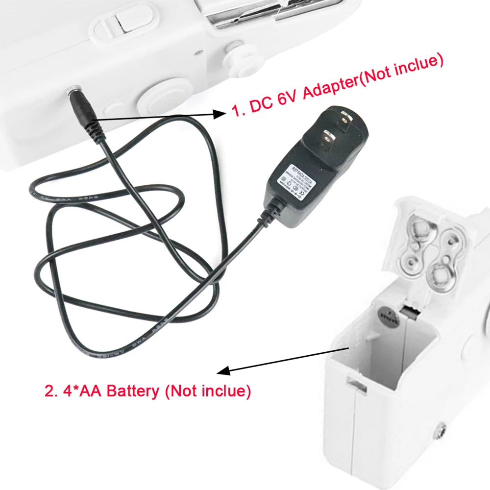 Portable Mini Hand Sewing Machine Household Cordless Electric Stitch Needlework Set For Quick Repairs DIY Clothes Stitchin Tool