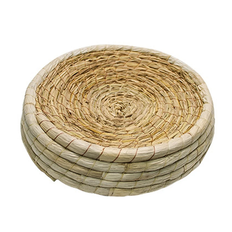 Подстилка для домашнего питомца ручная работа коврик для газона всепогодный все-сторонний доступный рисовый коврик для питомца тканый