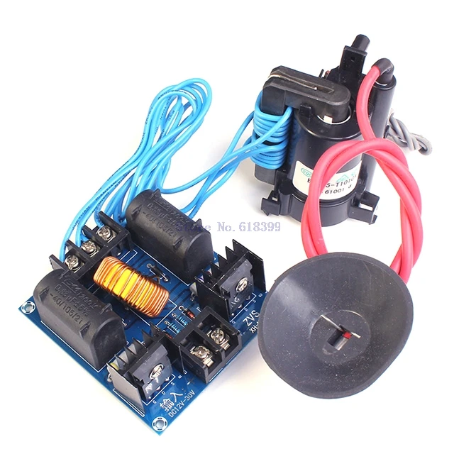 

A7-- 12-30V 60-300W ZVS Tesla Coil Driver Genrator Board High Voltage Discharge Flyback Generate Module Long Arc 10A 30-50kHz
